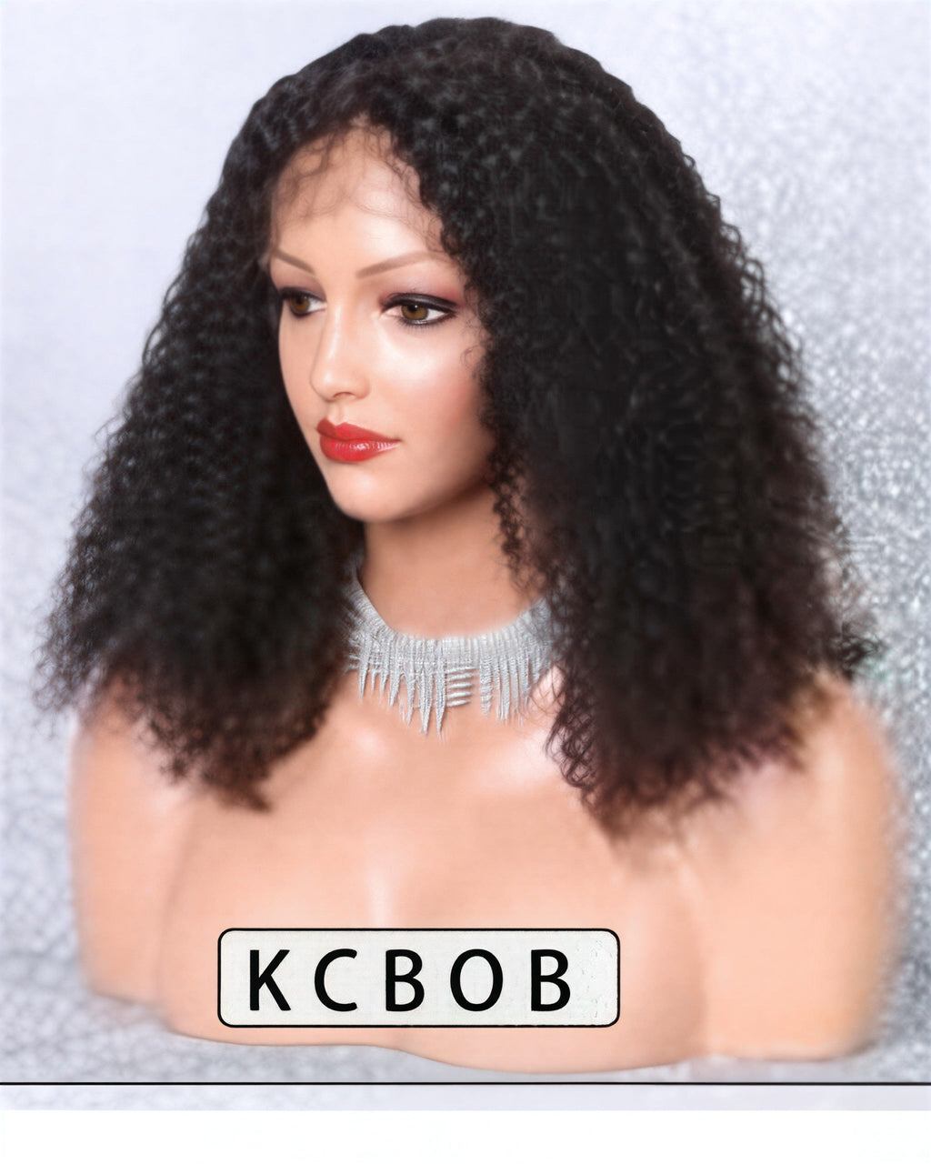 KC Kinky Bob Curly Lace Front Wig | Premium Human Hair Wigs for Women