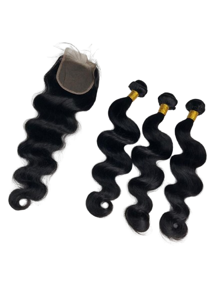 Seamless Body Wave Install: 3 Bundles & Matching Lace Closure
