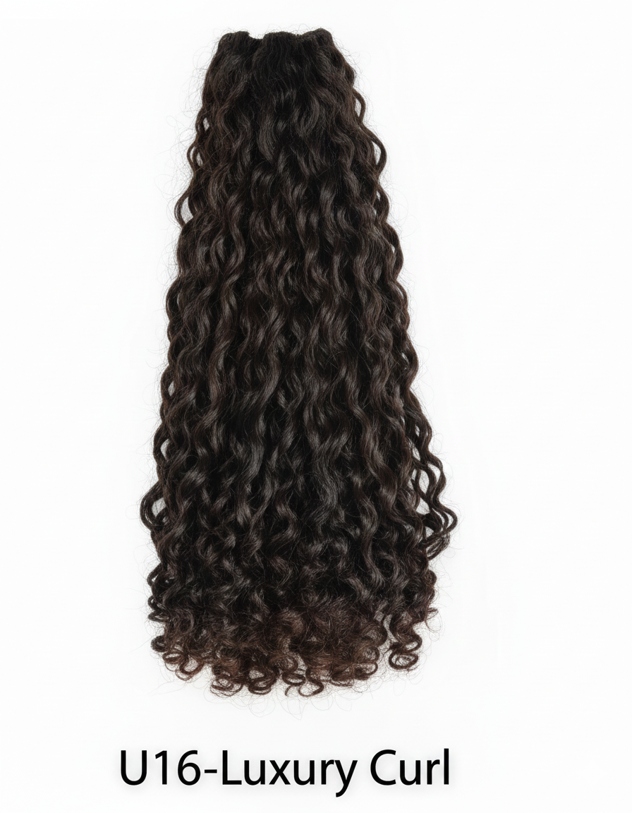 Luxurious U16 Kinky Curly Hair Weave Extension - Voluminous & Tangle-Free